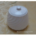 white porcelain sugar pot,sugar container for daily use